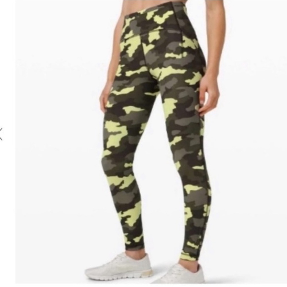 Lululemon Camo Fast and Free Leggings